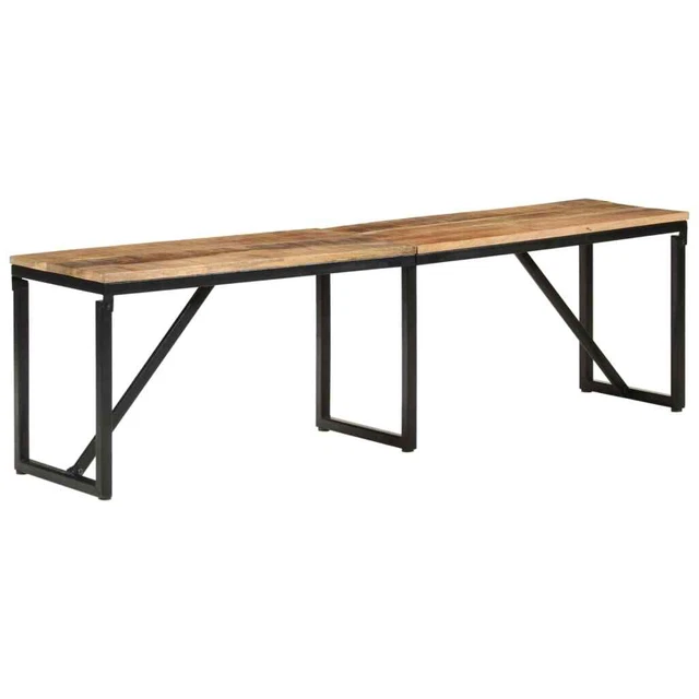 Vidaxl Panca 160x35x46 cm in Legno Massello di Mango
