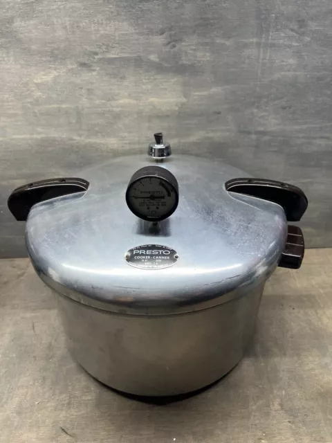 Vintage Presto Deluxe Pressure Canner Cooker 16 Qt Made In USA