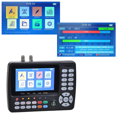Summit SCT 845 Satfinder Misuratore dvb-s/s2/t/t2/c 4k 8k 1080p 2160p 