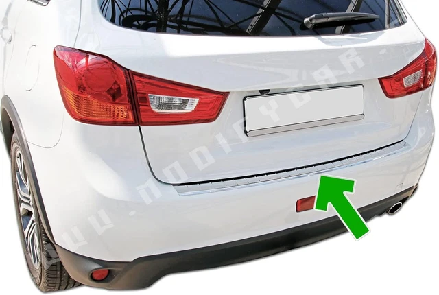 Antigraffio Paraurti Posteriore Protezione Paraurti In Acciaio Per Mitsubishi ASX 2010-2016 - Cromato, Resistente E Facile Da Installare Paraurti Bagagliaio Acciaio Inox