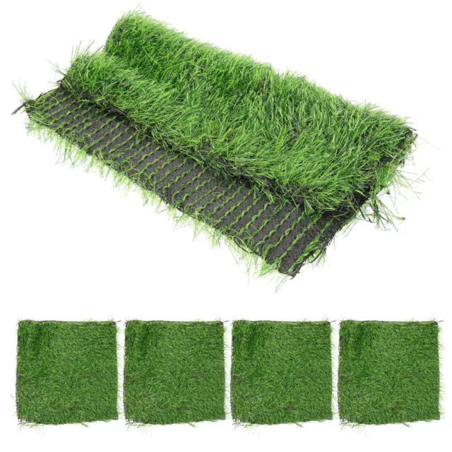 5 piezas Alfombra de simulación hierba alfombra pollo anidación caja de hierba césped multiuso hierba falsa