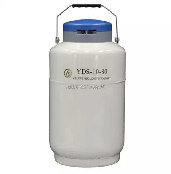 10 L Liquid Nitrogen Container Cryogenic LN2 Tank Dewar With Strap 80 Mm Mout vv