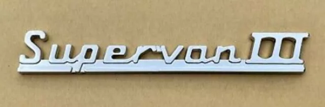 Supervan Badge - Reliant Regal 3 Saloon Super van III 21e 3/30 3/25 Chrome