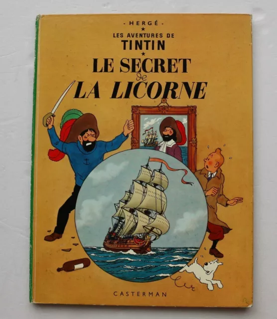 HERGÉ B35 1964 BD -Tintin Le secret de la Licorne