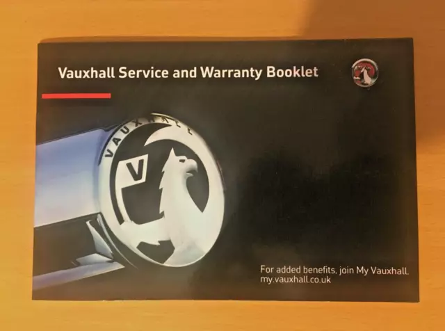 Vauxhall ASTRA INSIGNIA ZAFIRA MOKKA SERVICE BOOK New Blank Genuine