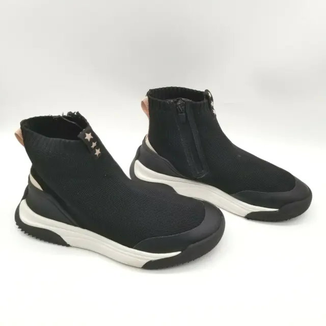 Zara kids girls sock style high top sneakers with chunky sole, size UK 2/EU  34 | eBay