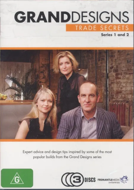 Grand Designs Trade Secrets Series One 1 and Two 2 DVD NEW Region 4 PAL 3-disc