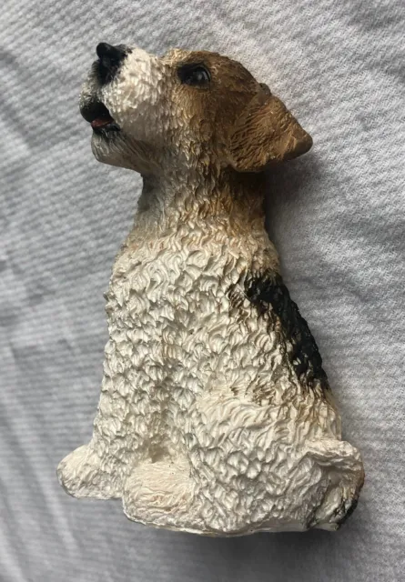 Jack Russell Terrier 3 1/2”  Resin Figurine Detailed Fur Cute Expression
