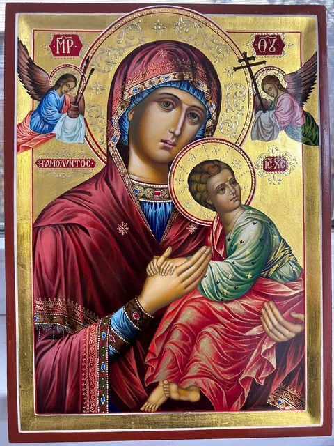 Orthodox icon 30x40m , handpainted , handamde , gift , Mother of God