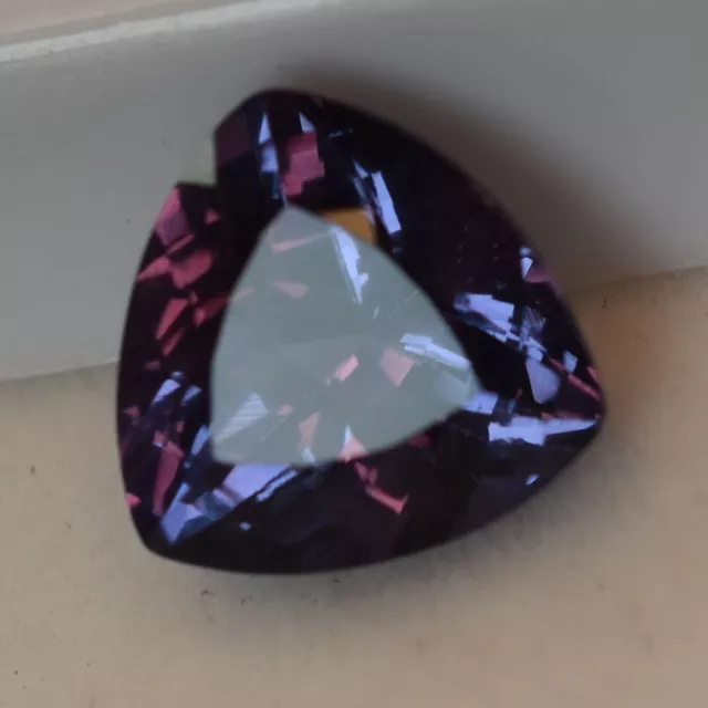 5.45 Ct Natural Alexandrite COLOR-CHANGE Trillion Shape CERTIFIED Loose Gemstone