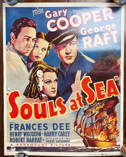 Souls at Sea French Poster Reproduction from the 1937 movie