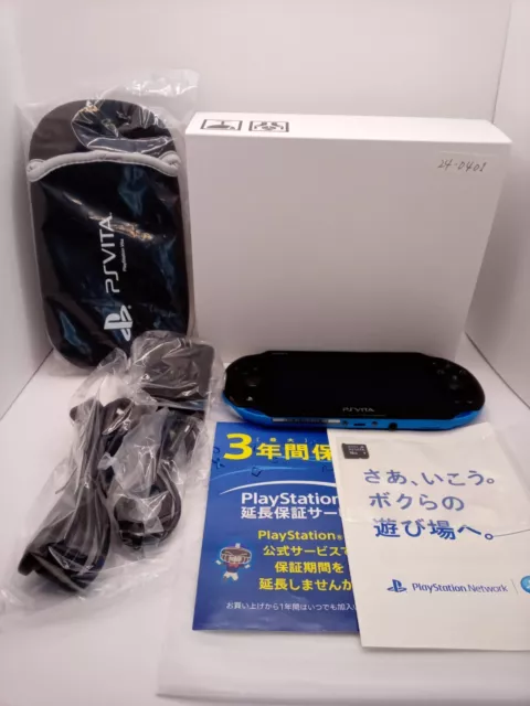 SONY PS Vita PCH 2000 Console Box Charger Accessories PlayStation PSV Slim Used