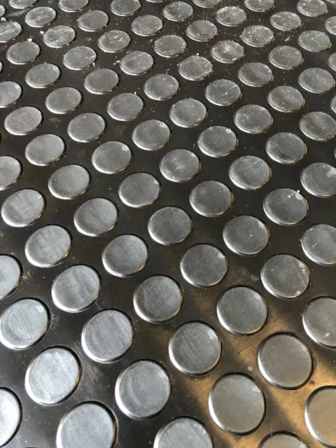 Rotoli per pavimenti in gomma 1,2 m, 1,5 m 1,8, 2 m larghi x 3 mm e 5 mm penny/moneta