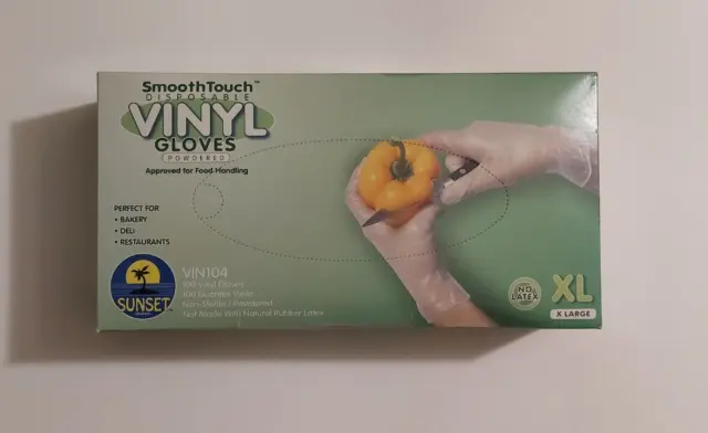Disposable Vinyl Gloves (powdered)