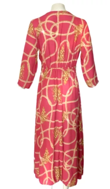 Maxi abito Boho rosa caldo taglia M/L. Mai indossato. NUOVO SENZA ETICHETTE 2