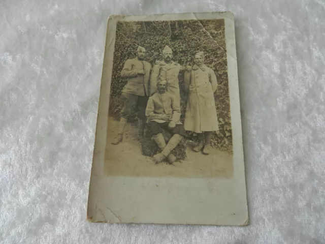 CPA carte postale / 3 éme régiment ? militaire  début 1900 Soldats Poilu WWI