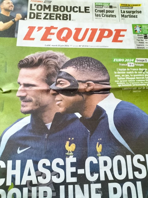 L'Équipe Spécial Euro 2024 - 18 Juin 2024 - Autriche/France Avec De Zerbi, Marchand Et Kahn