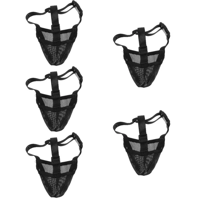 5pcs museau de chien de compagnie de compagnie pratique sans aboiement de chien