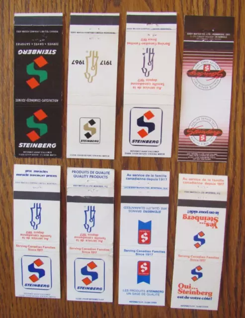 Steinberg's Supermarkets Matchbook Covers: Quebec & Ontario Matchcovers -D9