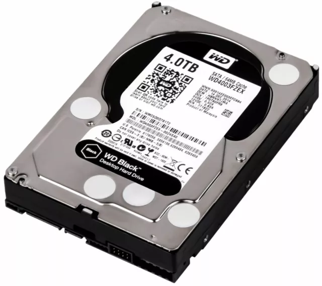 Hard Drive Western Digital Black WD4003FZEX 4TB 7200U/Min 64MB SATA III 3.5''