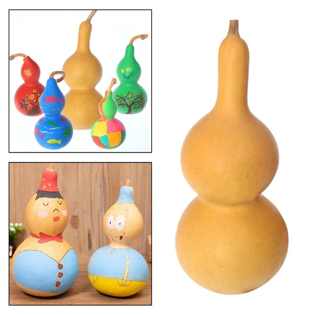 Trockenkürbis 20-25 cm chinesische Kürbisflasche unfertige Kürbis Schreibtisch zum Schnitzen