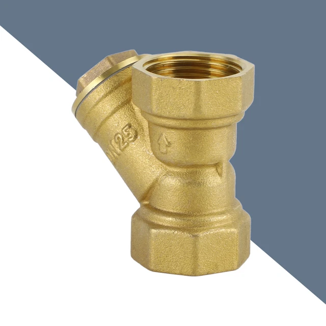 1" Female NPT Brass Y Strainer For Fire Alarm Lines and Plumbing WR