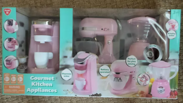 Playgo Play Perfect Kitchen Appliance Trio Set Pink *New*