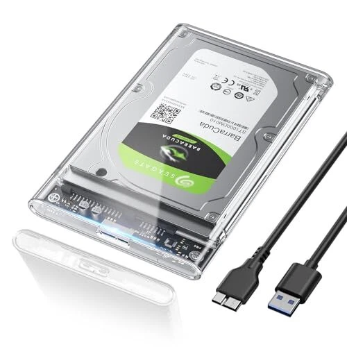 POSUGEAR Boitier Disque dur 2.5'' USB 3.0 Boitier Externe Disque 5Gbps pour S...