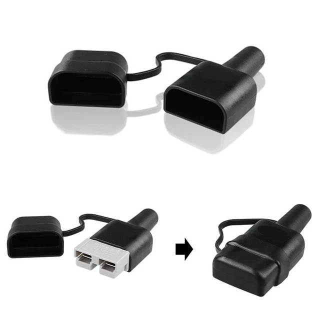 2/4 X/Set Waterproof 50A For Anderson Plug Dust Cable Sheath Cover With Cap