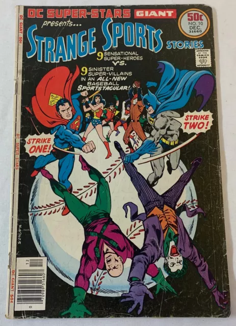 1976 DC Comics DC SUPER STARS #10 ~ Strange Sports Stories ~ lower grade