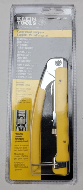 Klein Tools VDV211-048 Compression Crimper Compact Multi Connector
