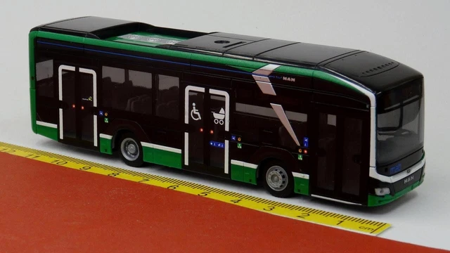 Miniature Rietze 1/87 - MAN Lions City 12 (2018) Bus Rouge Wilia Linz Land