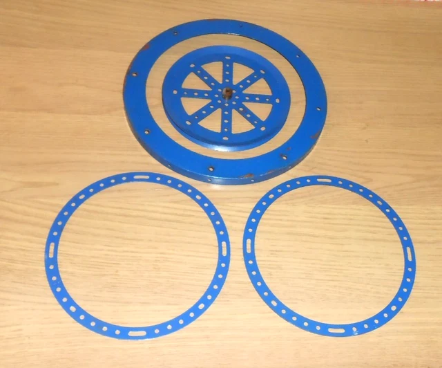 Bande Circulaire Bleue Meccano 19 Cm - Réf 145, Occasion état Proche Du Neuf