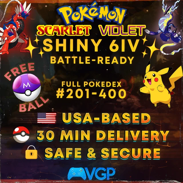 SHINY GARGANACL 6IV Battle Ready Per Pokémon Scarlatto E Violetto