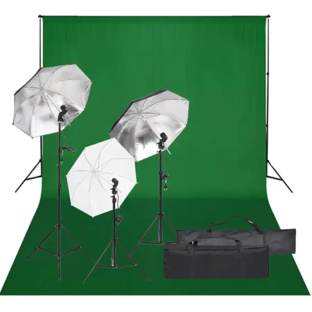 Kit de studio photo avec �clairage et toile de fond