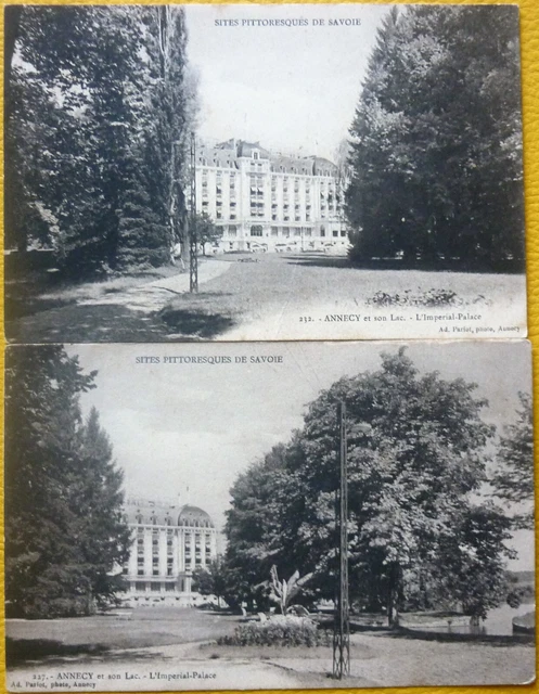 lot de 2 Cartes Postales Anciennes de Annecy (Haute Savoie)