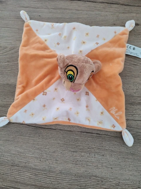 Doudou Plat lion Nala Le Roi Lion Orange Blanc SIMBA TOYS DISNEY etat neuf