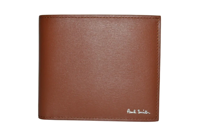 Portefeuille Paul Smith Homme – Cuir Noir à Rayures Vives – Neuf Avec étiquettes – Italie – Style Deux Volets