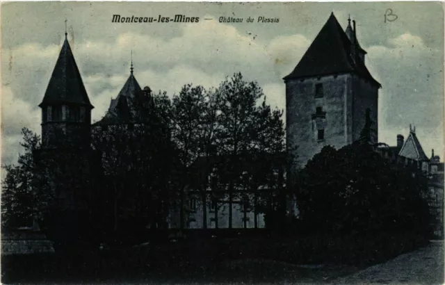 CPA AK MONTCEAU-les-MINES - Chateau du Plessis (437606)
