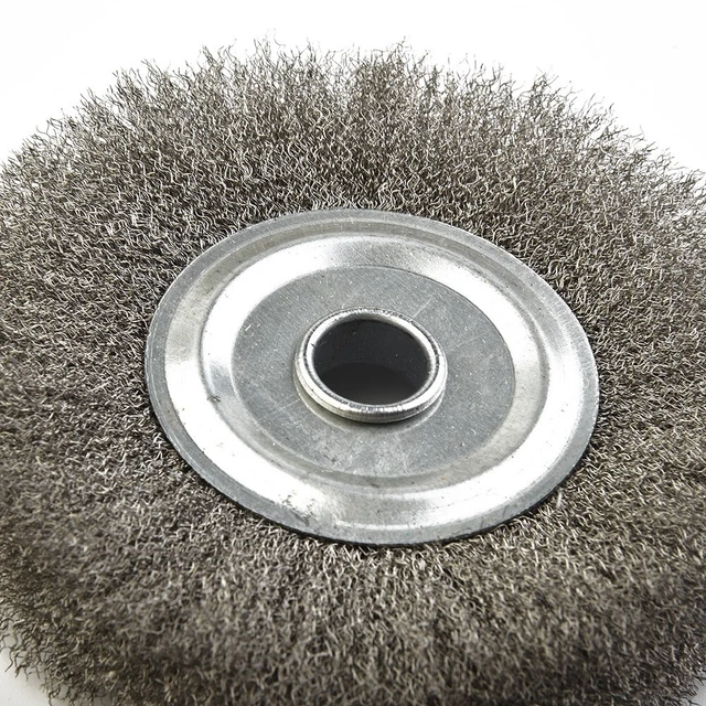 5 125mm Crimped Stainless-Steel Wire Wheel Brush For Bench Grinder Rust Removal