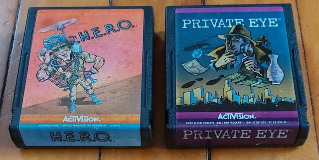 H.E.R.O. WHITE LABEL RIGIDE - PAL pour Atari 2600 VCS - hero ACTIVISION