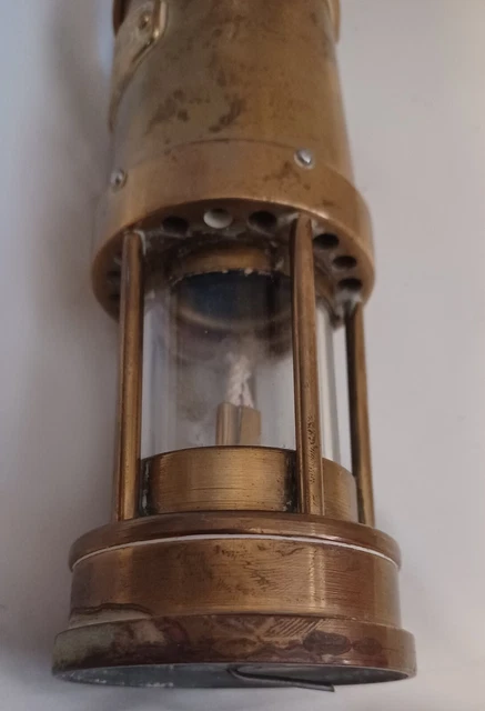 E. Thomas & Williams Aberdare Cambrian Welsh Brass Miners Lamp 13