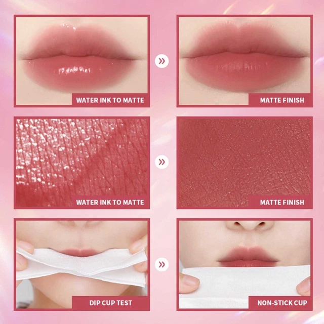 à lèvres mat Glaçage à lèvres en velours Teinte pour les lèvres Gloss à lèvres 6