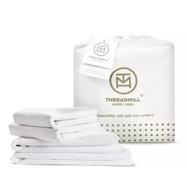 100% Organic Cotton Sheets for Queen Size Bed | GOTS Certified - Percale Shee...