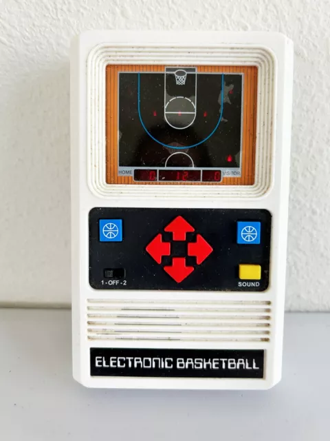 Vintage Mattel Electronic Basketball Hand Held Game Tested And Working