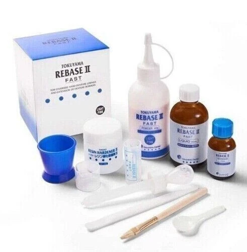 TOKUYAMA REBASE II Fast Dental Chairside Hard Denture Reline Material Free Shipp
