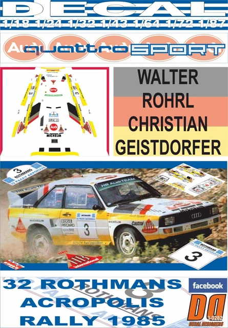 CMR 1:43 Audi quattro A2 #1 Sieger Rallye Monte Carlo 1984 Röhrl
