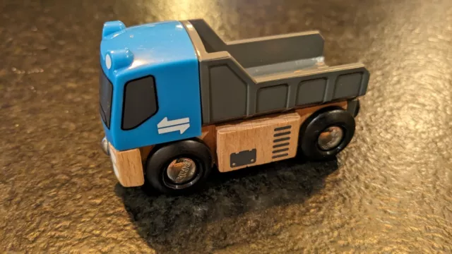 Brio 33527 - Freight Goods Truck Blue Cab Dump Bed Wood Plastic