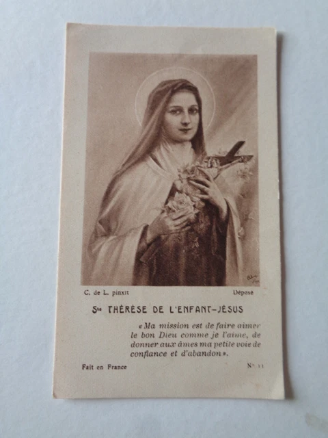 Image Pieuse Ancienne - Sainte Thérèse De L'Enfant Jésus - Carmel De Lisieux - Tarascon