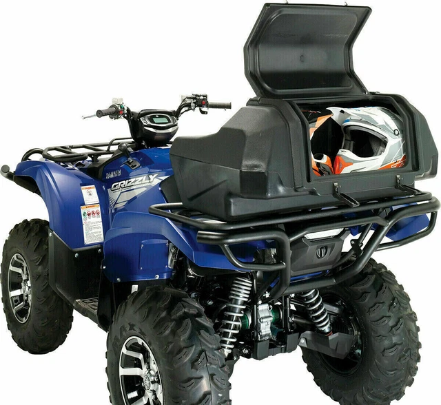 Moose Utility ATV Rear Helmet Storage Trunk Backrest Seat Cushion Cupholders